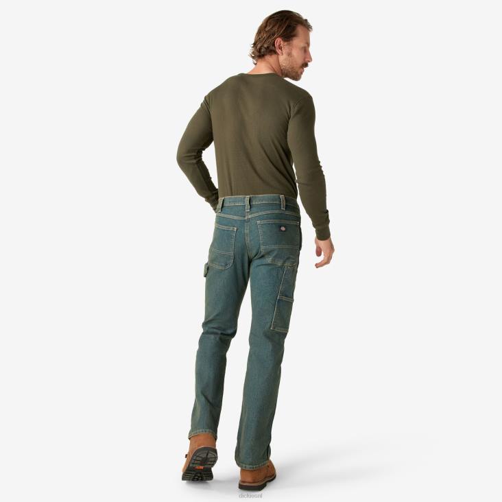 Heren Dickies flex relaxed fit timmermansjeans erfgoed getint kaki (thk) kleding 6F0X192