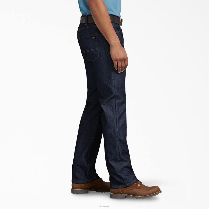 Heren Dickies relaxte timmermansjeans gespoeld indigoblauw (rnb) kleding 6F0X243