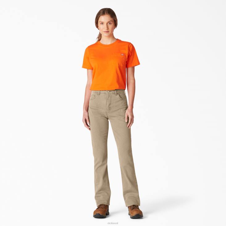 vrouwen Dickies perfect gevormde bootcut jeans met hoge taille normaal kleding 6F0X1888