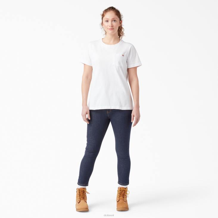 vrouwen Dickies perfecte vorm skinny fit jean capri gespoeld indigoblauw (rnb) kleding 6F0X1870