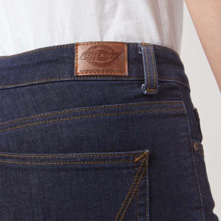 vrouwen Dickies perfecte vorm skinny fit jean capri gespoeld indigoblauw (rnb) kleding 6F0X1870