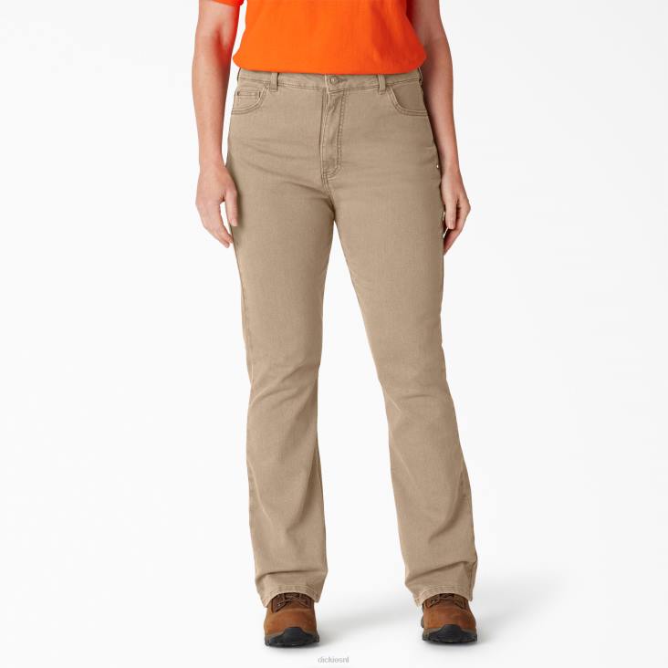 vrouwen Dickies plus perfect gevormde bootcut jeans met hoge taille normaal kleding 6F0X1879