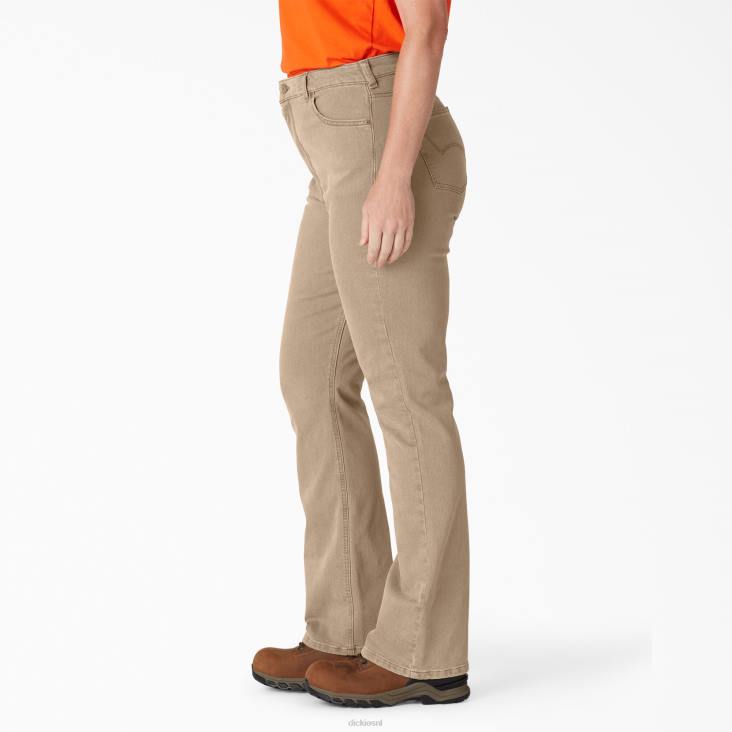 vrouwen Dickies plus perfect gevormde bootcut jeans met hoge taille normaal kleding 6F0X1879