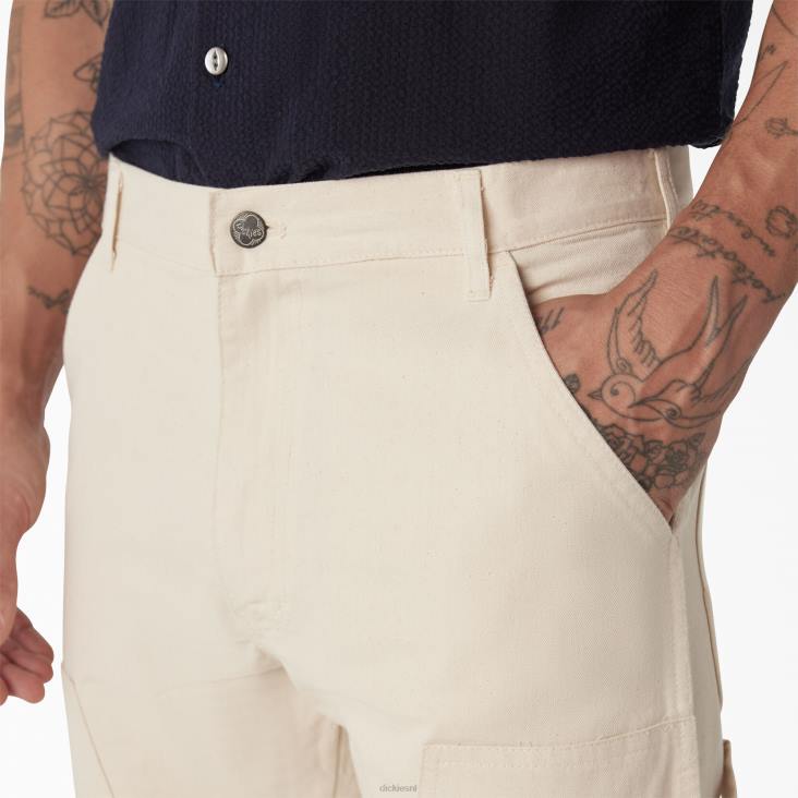 Heren Dickies 1922 dubbele kniebroek gespoeld naturel (rnt) kleding 6F0X222
