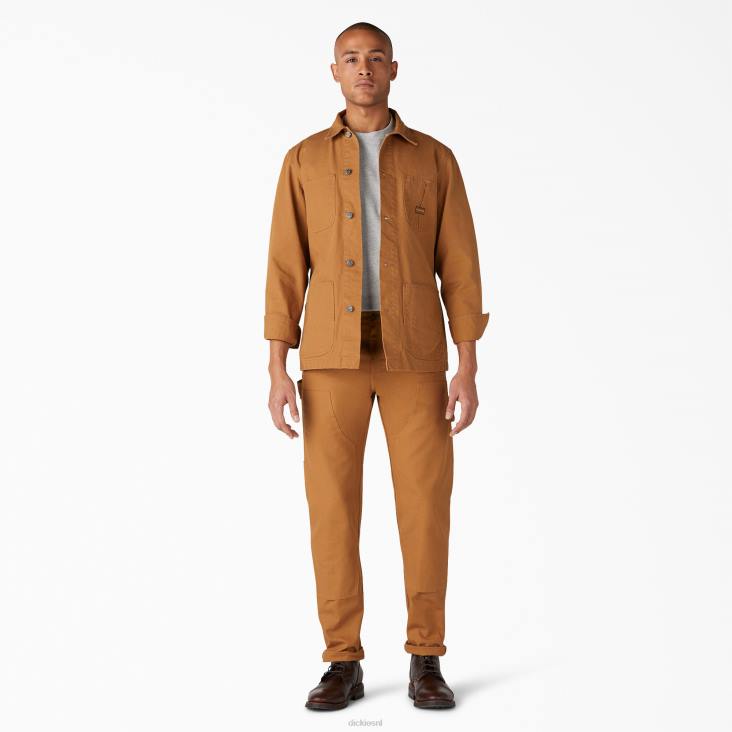 Heren Dickies 1922 dubbele kniebroek gespoelde bruine eend (rbd) kleding 6F0X220