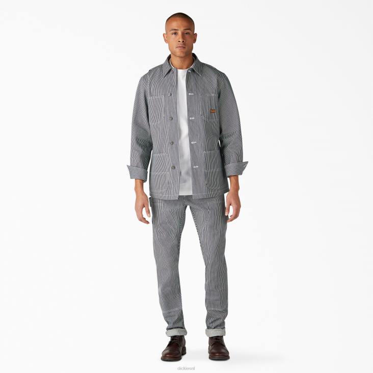 Heren Dickies 1922 dubbele kniebroek hickory streep (hs) kleding 6F0X219