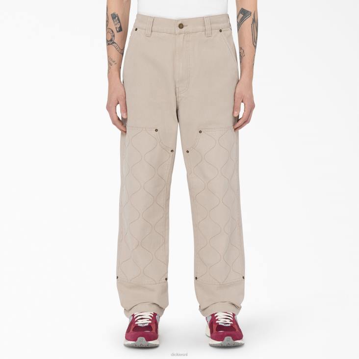 Heren Dickies Thorsby utility-broek met dubbele voorkant zandsteen (ss) kleding 6F0X295
