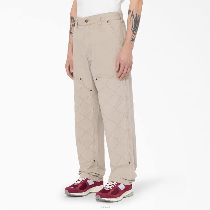 Heren Dickies Thorsby utility-broek met dubbele voorkant zandsteen (ss) kleding 6F0X295
