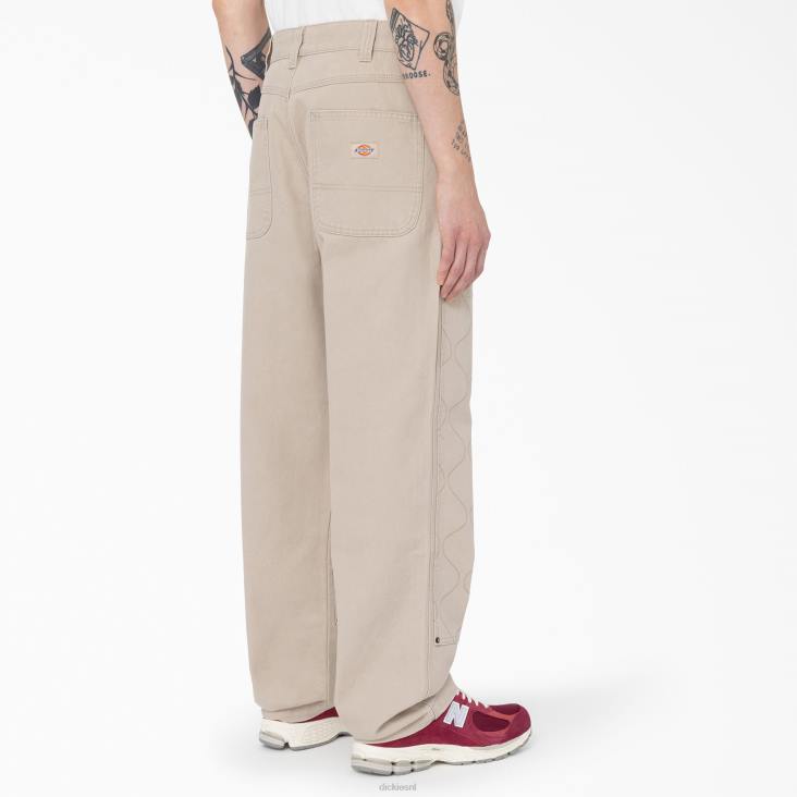 Heren Dickies Thorsby utility-broek met dubbele voorkant zandsteen (ss) kleding 6F0X295