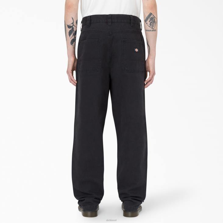 Heren Dickies Thorsby utility-broek met dubbele voorkant zwart (bkx) kleding 6F0X294