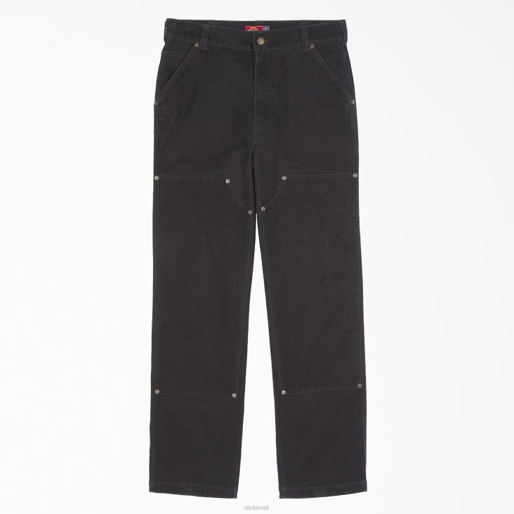 Heren Dickies openingsceremonie flock dubbele knie utility jeans zwart (bkx) kleding 6F0X283