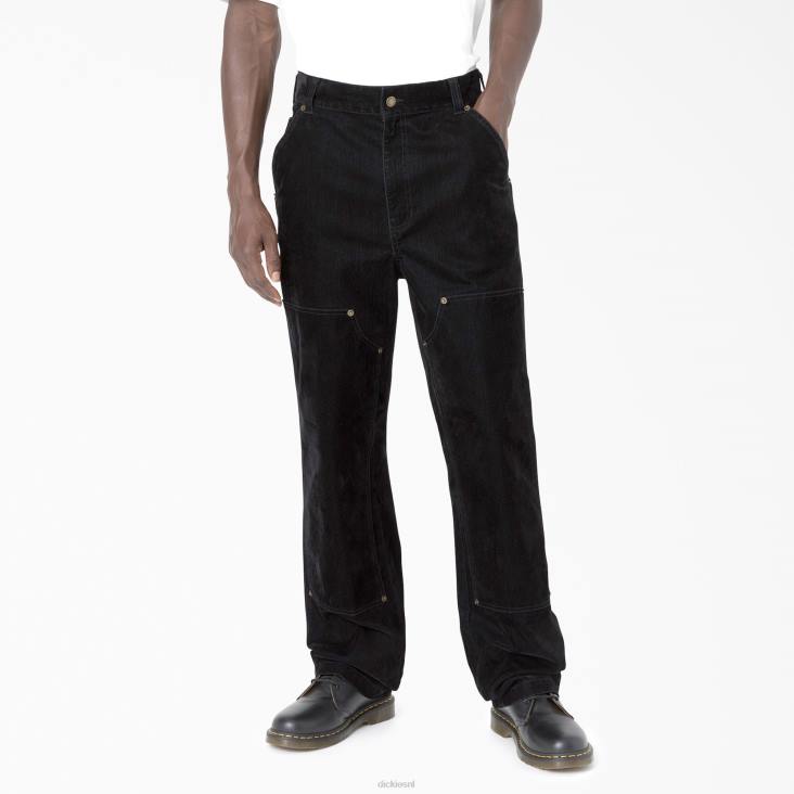 Heren Dickies openingsceremonie flock dubbele knie utility jeans zwart (bkx) kleding 6F0X283