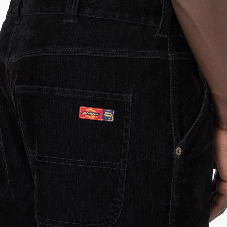 Heren Dickies openingsceremonie flock dubbele knie utility jeans zwart (bkx) kleding 6F0X283