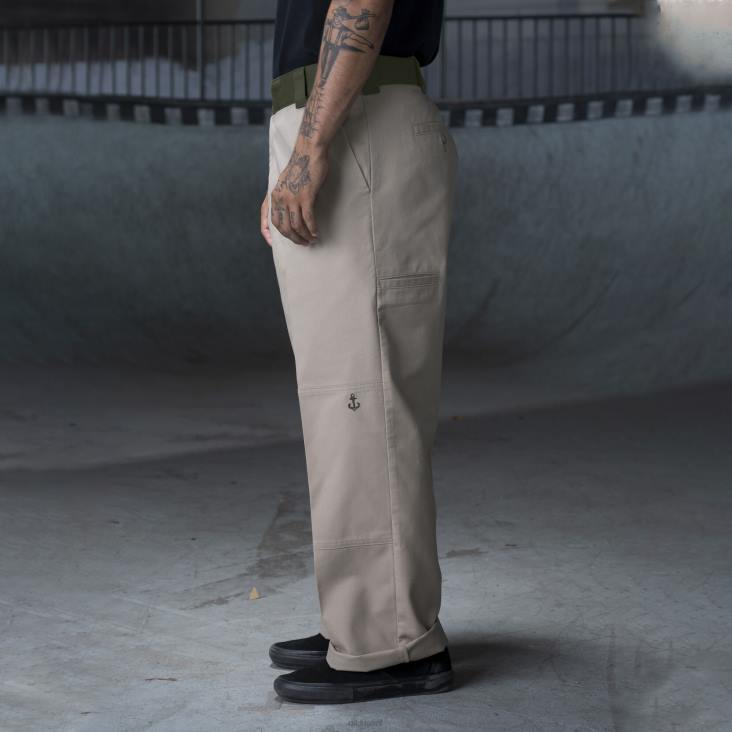 Heren Dickies ronnie sandoval broek met dubbele knie woestijnzand/olijf kleurblok (dvc) kleding 6F0X234