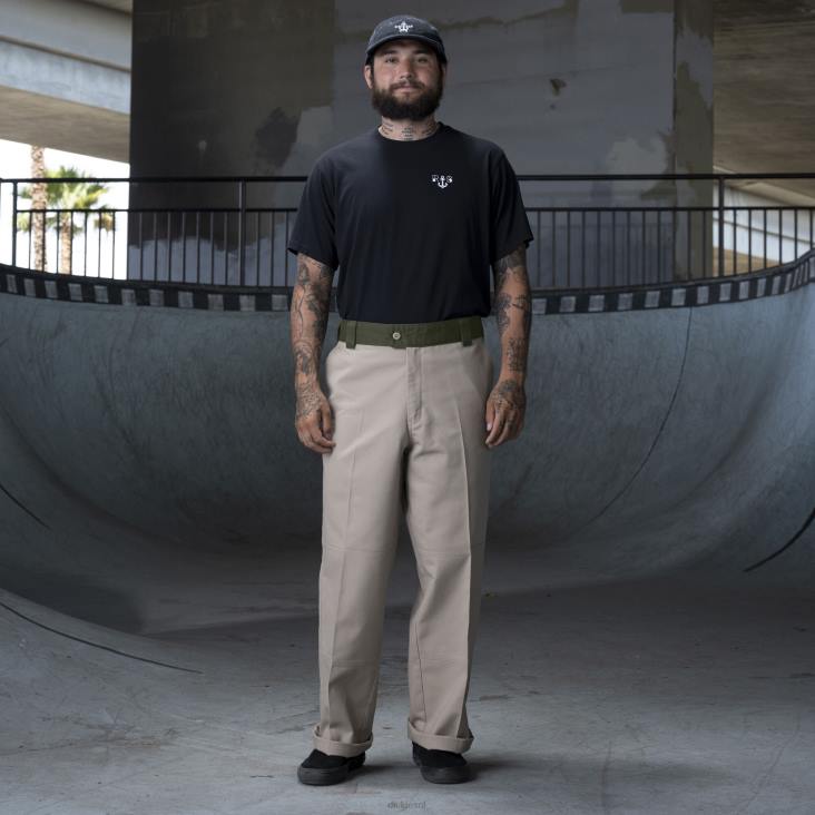 Heren Dickies ronnie sandoval broek met dubbele knie woestijnzand/olijf kleurblok (dvc) kleding 6F0X234