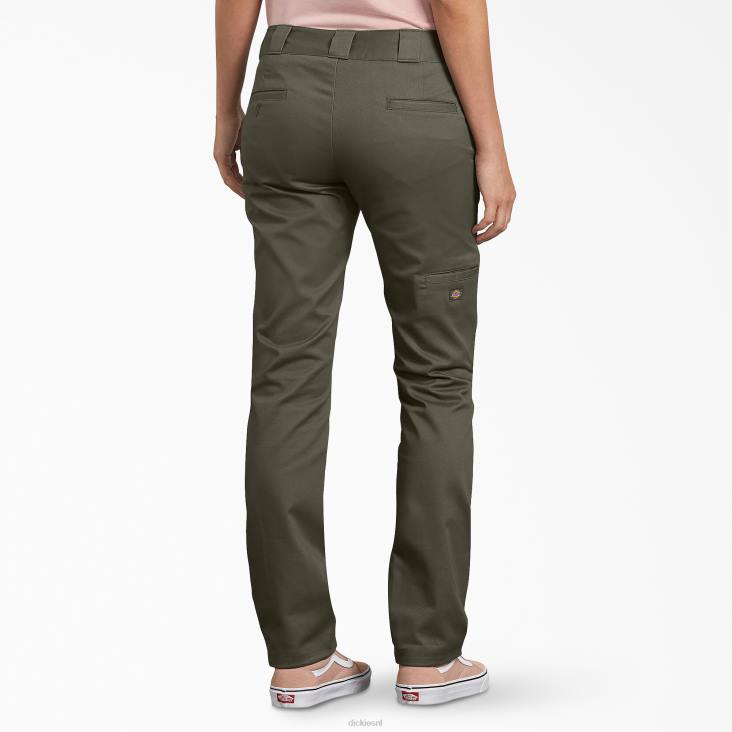 vrouwen Dickies slim fit broek met dubbele knie normaal kleding 6F0X1876