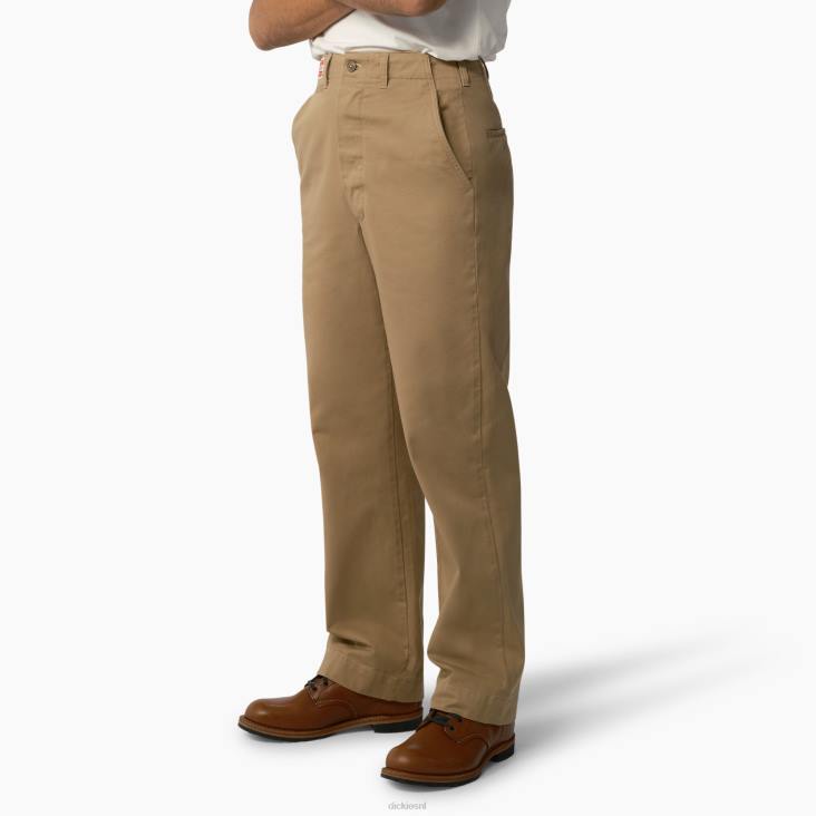 Heren Dickies Militaire broek uit 1922 gespoelde cramerton zonnebrand (ras) kleding 6F0X71