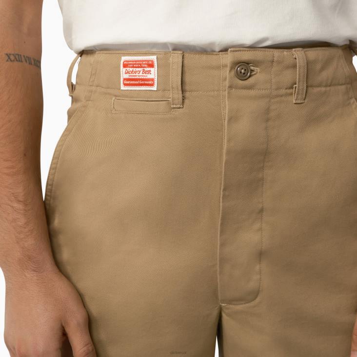Heren Dickies Militaire broek uit 1922 gespoelde cramerton zonnebrand (ras) kleding 6F0X71