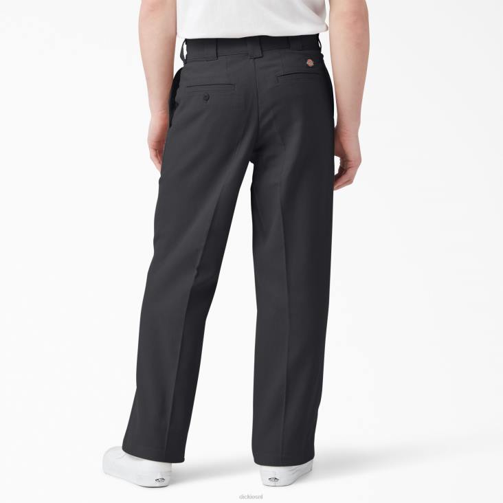 Heren Dickies chatom geplooide broek zwart (bkx) kleding 6F0X275