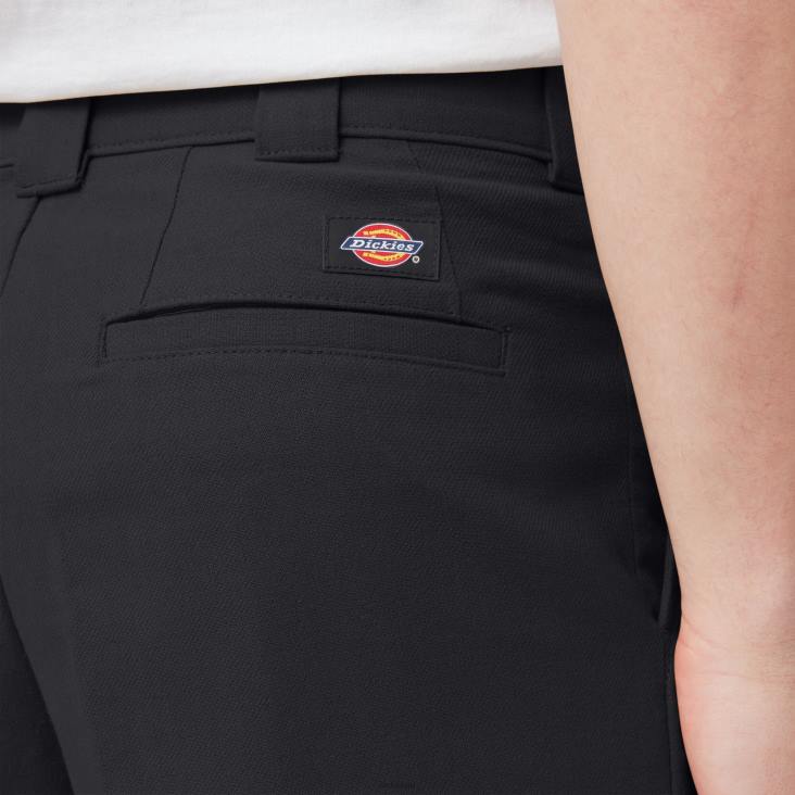 Heren Dickies chatom geplooide broek zwart (bkx) kleding 6F0X275