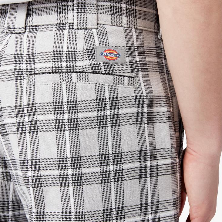 Heren Dickies geruite broek met platte voorkant ultieme grijze plaid (upg) kleding 6F0X278