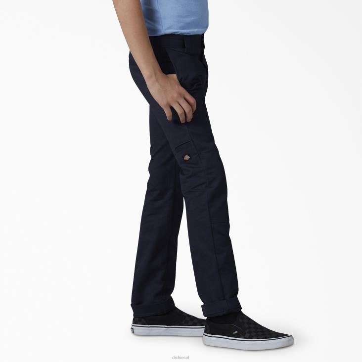 kinderen Dickies flex skinny fit broek met dubbele knie donker marineblauw (dn) kleding 6F0X2661
