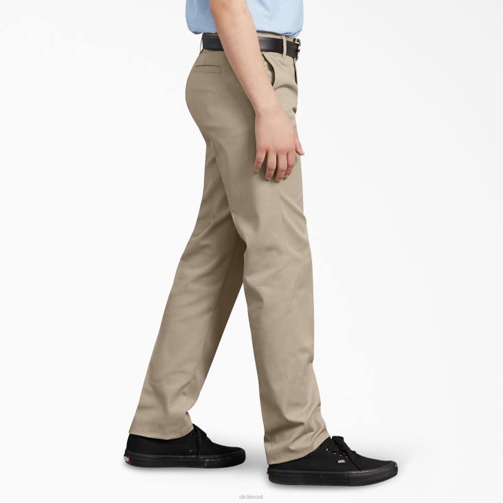 kinderen Dickies flex slim fit broek woestijnzand (ds) kleding 6F0X2669