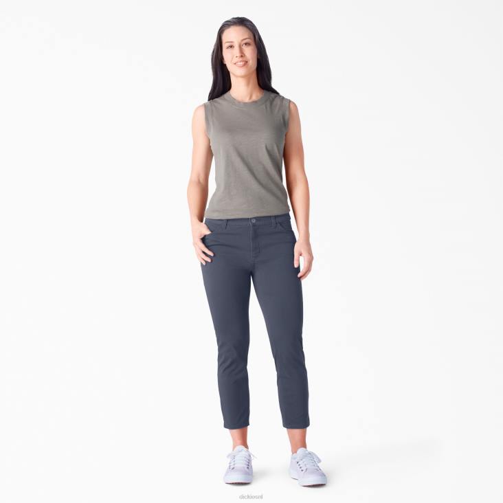 vrouwen Dickies perfect gevormde skinny fit capri gespoeld marine (rnv) kleding 6F0X1817