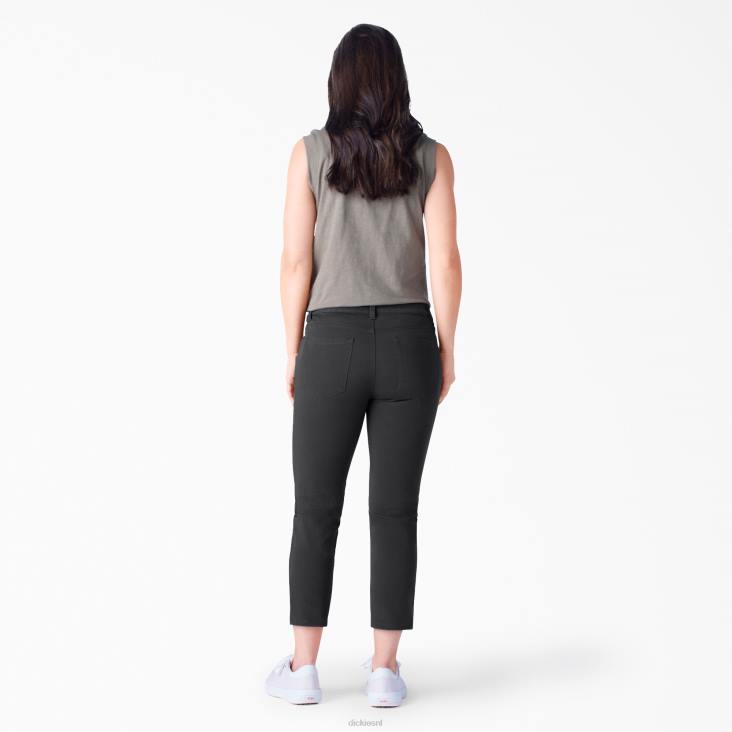 vrouwen Dickies perfect gevormde skinny fit capri gespoeld zwart (rbkx) kleding 6F0X1815