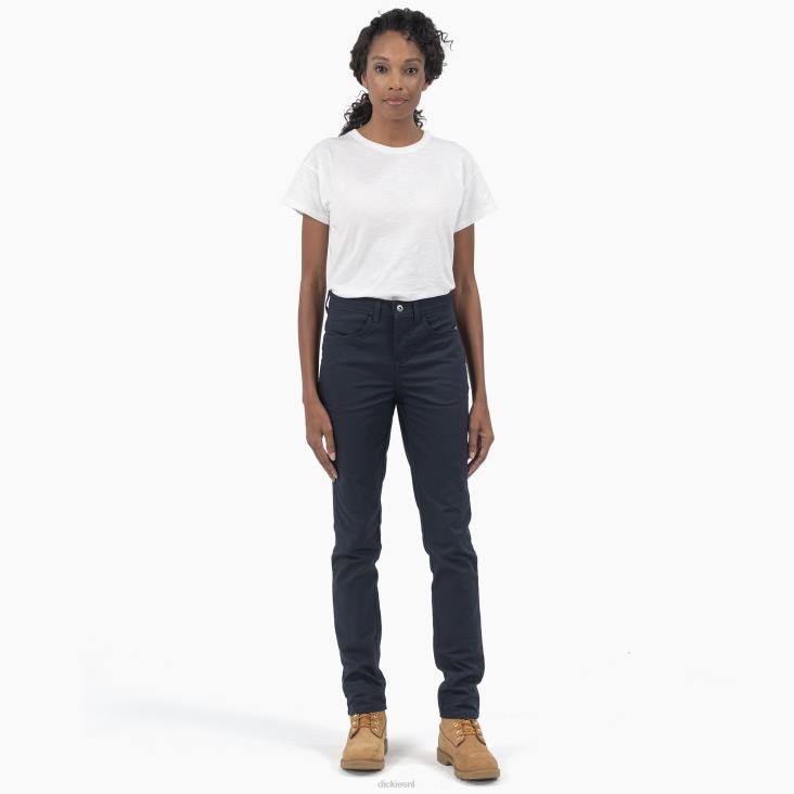 vrouwen Dickies skinny twill broek met hoge taille normaal kleding 6F0X1850