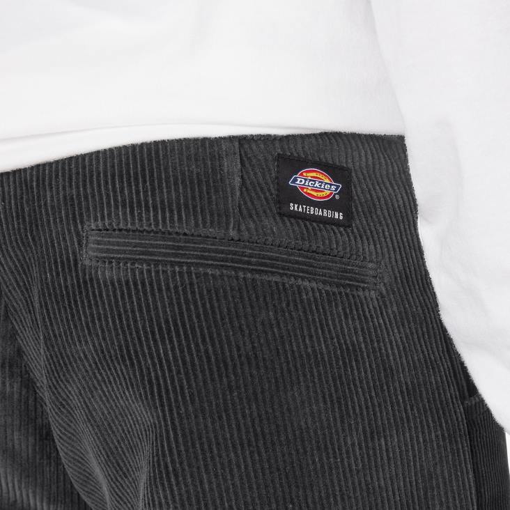 Heren Dickies Franky Villani Sico corduroy broek met dubbele knie zwart (bkx) kleding 6F0X193
