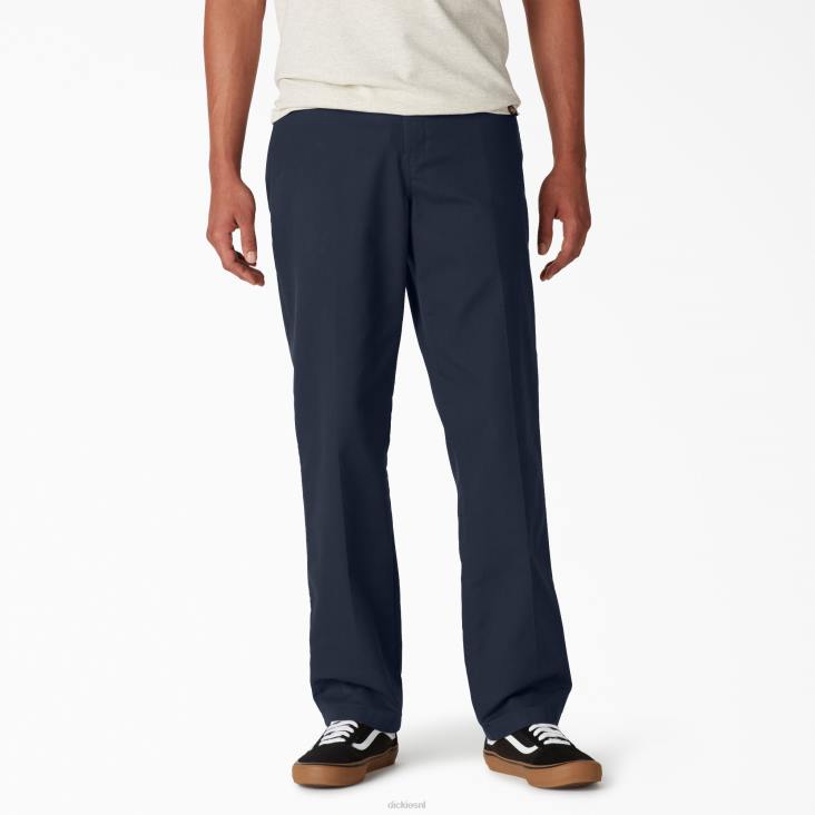 Heren Dickies skate slim fit broek donker marineblauw (dn) kleding 6F0X103
