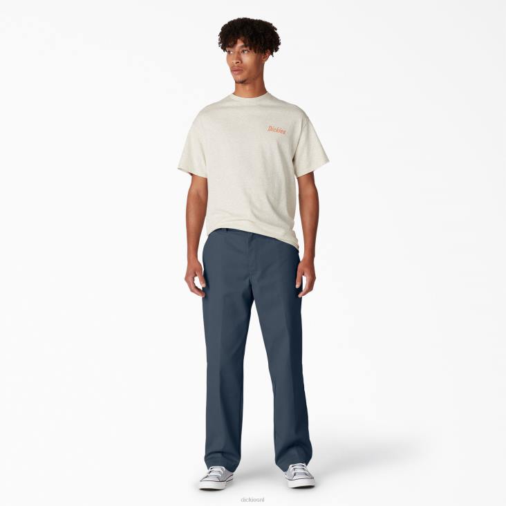 Heren Dickies twill broek met normale pasvorm voor skateboarden luchtmacht blauw (af) kleding 6F0X53