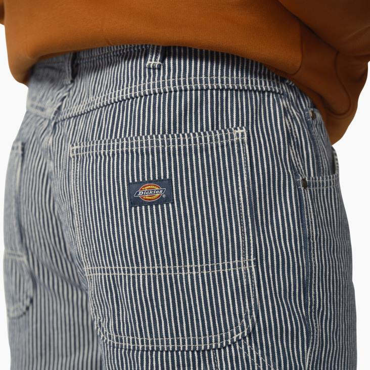 Heren Dickies hickory gestreepte relaxte timmermansshort 11