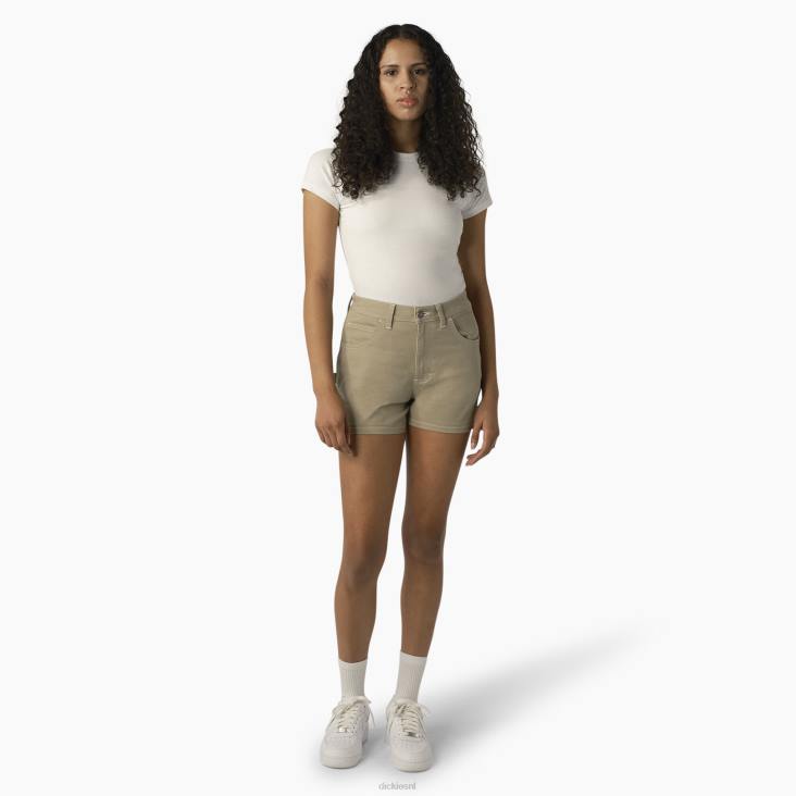 vrouwen Dickies hoog getailleerde timmermansshort 3