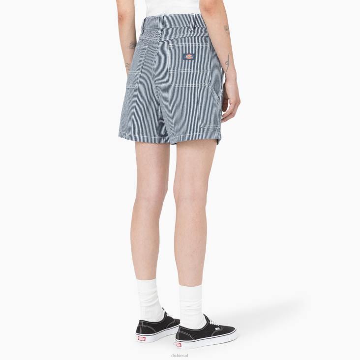 vrouwen Dickies korte broek met hickory strepen 5