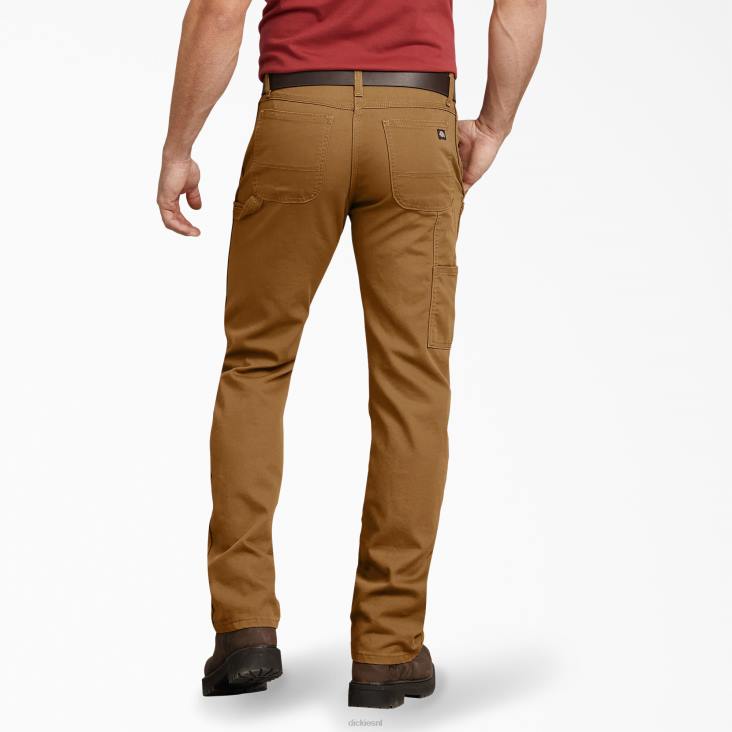 Heren Dickies normale pasvorm eend timmerman broek stonewashed bruine eend (sbd) kleding 6F0X92