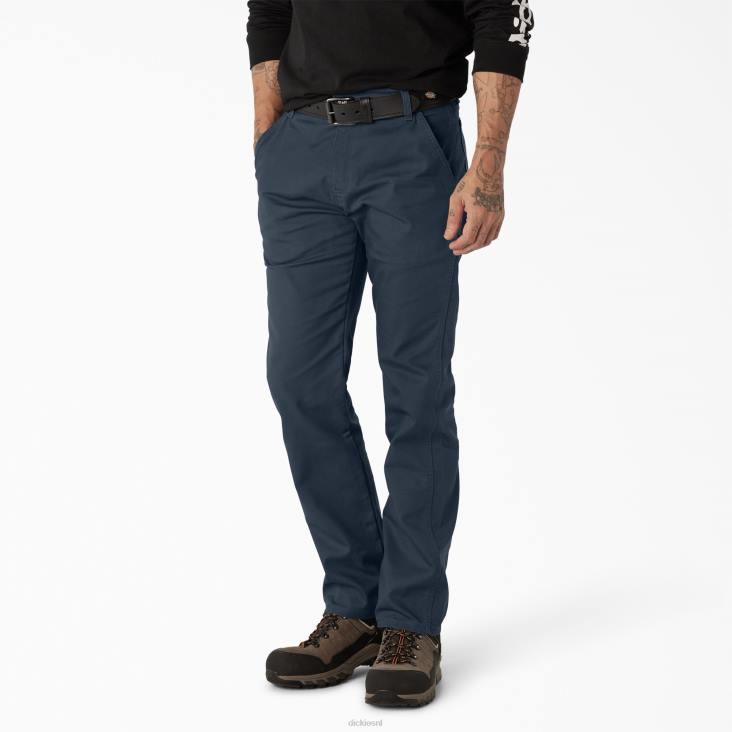 Heren Dickies normale pasvorm eend timmerman broek stonewashed donker marineblauw (sdn) kleding 6F0X94