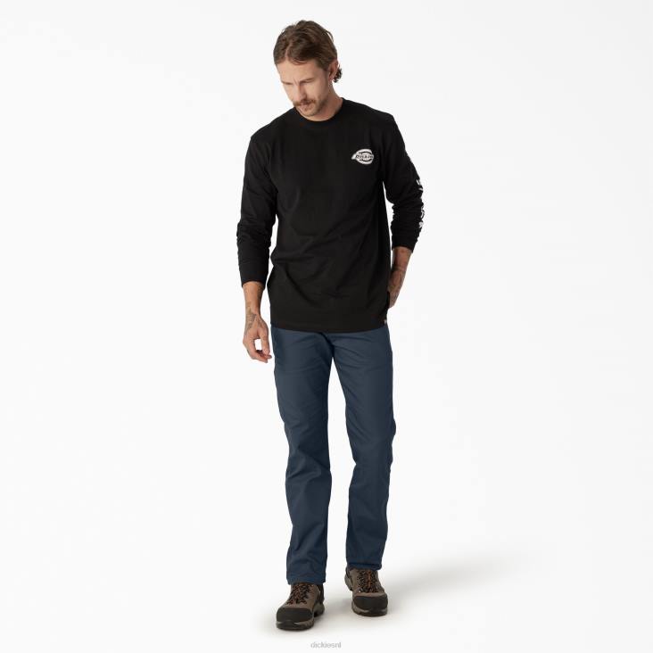 Heren Dickies normale pasvorm eend timmerman broek stonewashed donker marineblauw (sdn) kleding 6F0X94