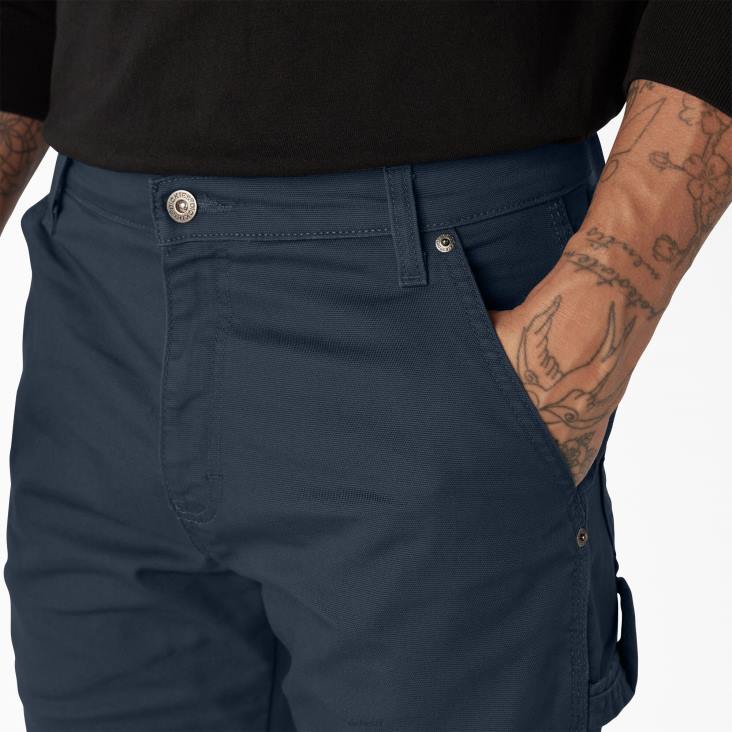 Heren Dickies normale pasvorm eend timmerman broek stonewashed donker marineblauw (sdn) kleding 6F0X94