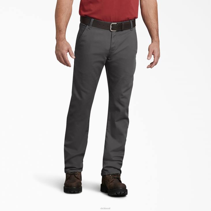 Heren Dickies normale pasvorm eend timmerman broek stonewashed grijs (ssl) kleding 6F0X97