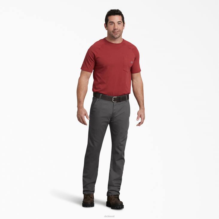 Heren Dickies normale pasvorm eend timmerman broek stonewashed grijs (ssl) kleding 6F0X97