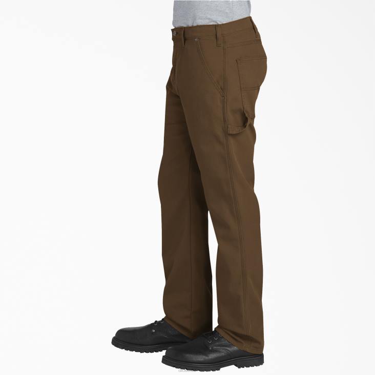 Heren Dickies normale pasvorm eend timmerman broek stonewashed hout bruin (stb) kleding 6F0X98