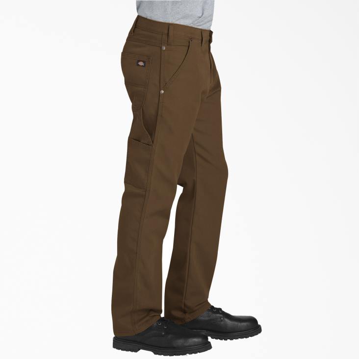 Heren Dickies normale pasvorm eend timmerman broek stonewashed hout bruin (stb) kleding 6F0X98