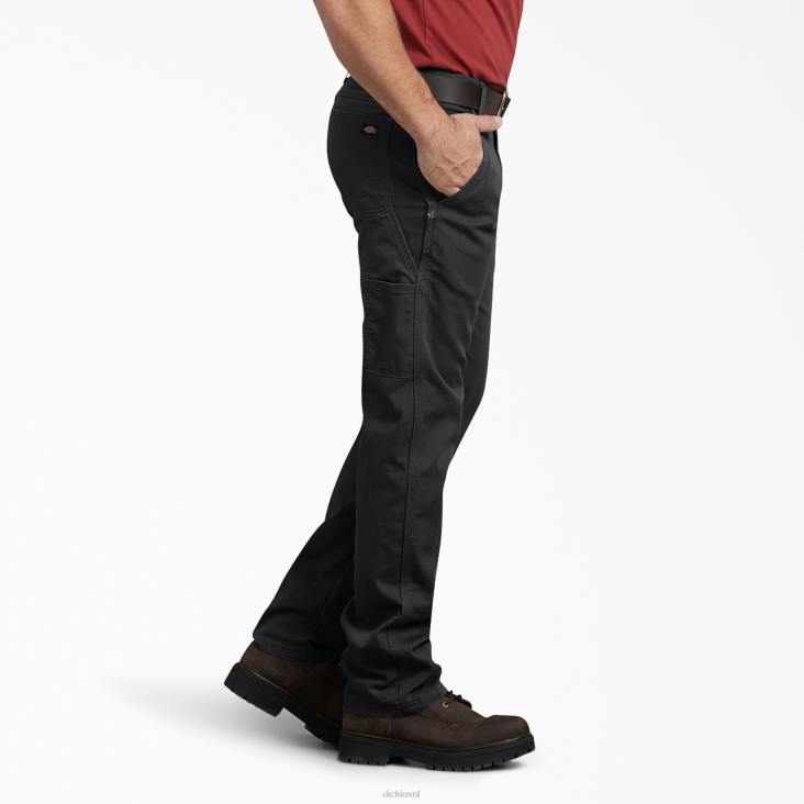 Heren Dickies normale pasvorm eend timmerman broek stonewashed zwart (sbk) kleding 6F0X93