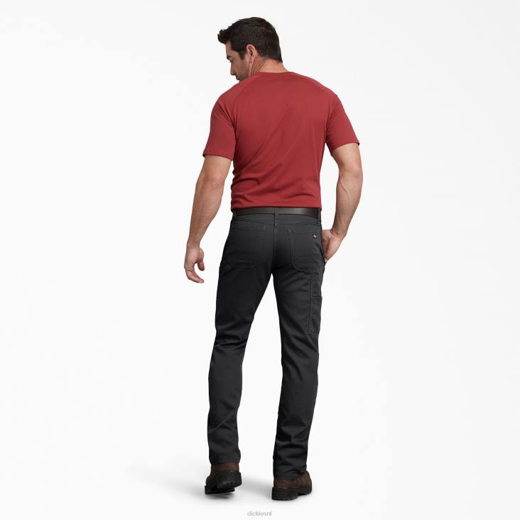 Heren Dickies normale pasvorm eend timmerman broek stonewashed zwart (sbk) kleding 6F0X93