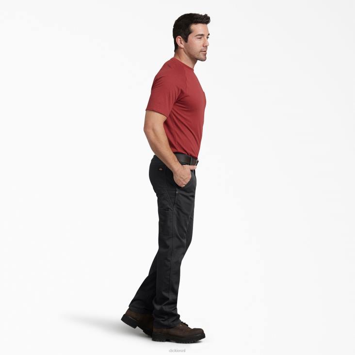 Heren Dickies normale pasvorm eend timmerman broek stonewashed zwart (sbk) kleding 6F0X93