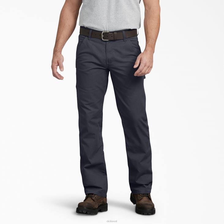 Heren Dickies regular fit ripstop timmermansbroek gespoeld dieselgrijs (ryg) kleding 6F0X217