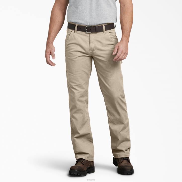 Heren Dickies regular fit ripstop timmermansbroek gespoeld woestijnzand (rds) kleding 6F0X215