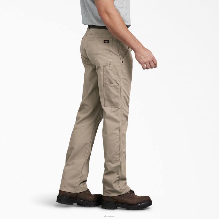 Heren Dickies regular fit ripstop timmermansbroek gespoeld woestijnzand (rds) kleding 6F0X215